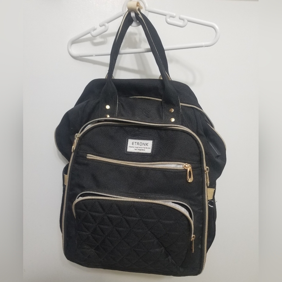 VGUC intricate laptop-friendly backpack w matching lunchbag - Picture 5 of 13